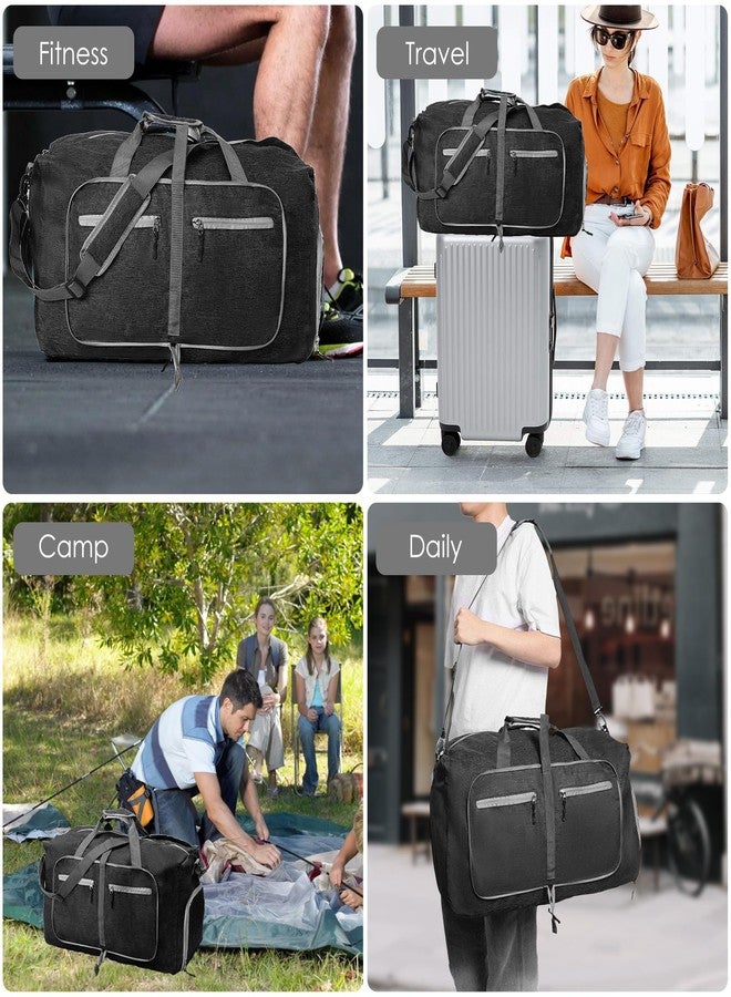 THDUJAYJAY 65l Foldable Duffles Bag,Large Duffle Bags for Travel,Waterproof Packable Duffle Bag for Travels,Travel Organizer Pouch Weekend Overnight Tote for Men Women - Image 4